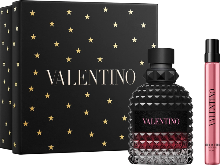 Zestaw męski Valentino Uomo Born In Roma Intense Woda perfumowana 50 ml + Miniaturka Woda perfumowana 10 ml (3614274680102) - obraz 1