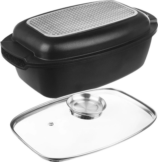 Форма для запікання Orion Grande 3 в 1 з кришкою 39 x 22 x 15 см (8592381175825) - зображення 4