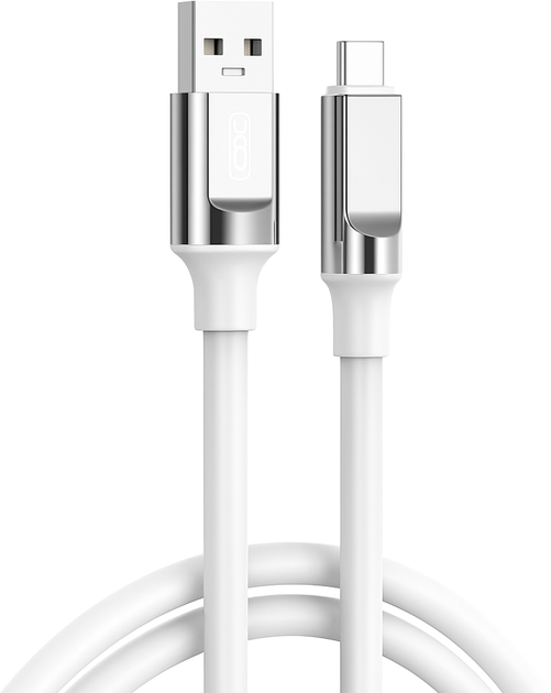 Кабель XO NB251 Liquid Silicone Rubber USB-A to Type-C - 6A - 1 м Білий (NB251_C_White) - Фото 1 Кабель XO NB251 Liquid Silicone Rubber USB-A to Type-C - 6A - 1 м Білий (NB251_C_White) - зображення 1