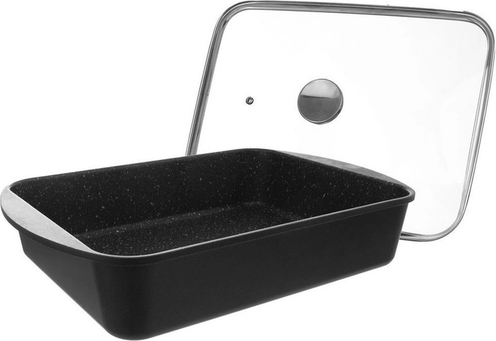 Brytfanna do piekarnika Orion Grande z pokrywką granitowa prostokątna 40 x 27.5 x 12 cm (8592381143190) - obraz 4