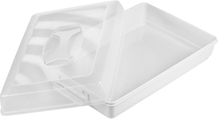 Pojemnik do ciast i wypieków Kadax zamykany Szary 43.5x30 cm (5903699430873) - obraz 1