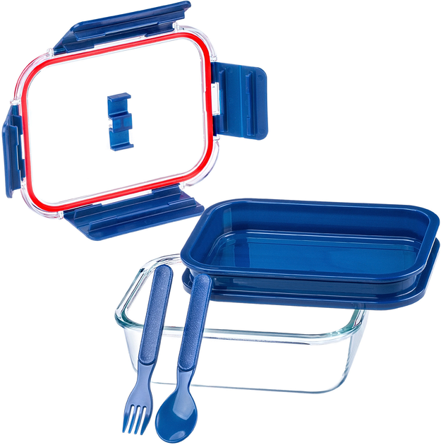 Pojemnik na żywność Kadax ze sztućcami i pokrywą 1.74 l (5903699483060) - obraz 2