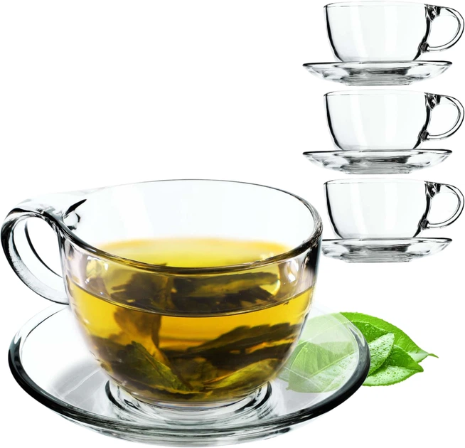 Набір чашок Kadax Zinal з блюдцями 4x250 мл (5903699429136) - зображення 4