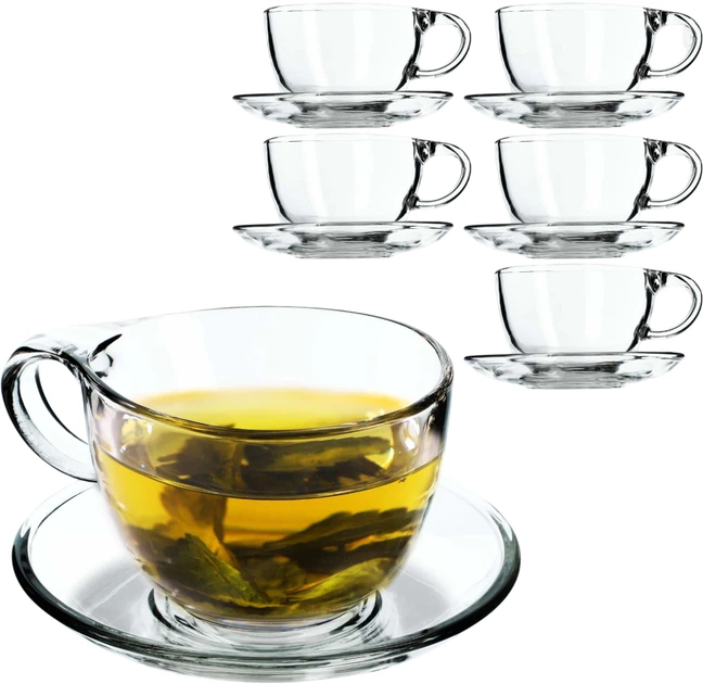 Zestaw filiżanek Kadax Zinal ze spodkami 6x250 ml (5903699429143) - obraz 4