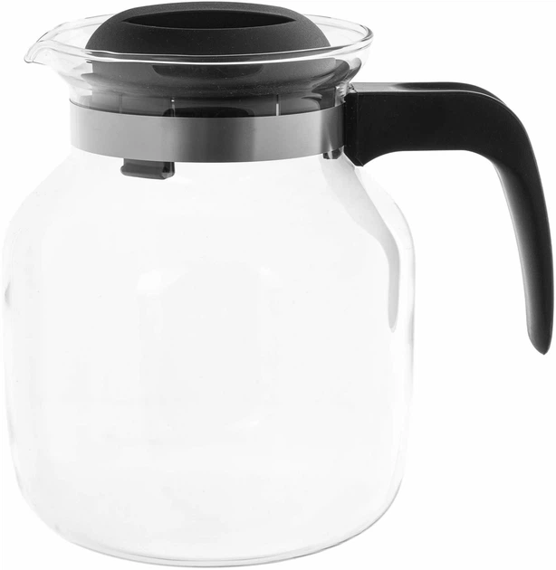 Заварювальний чайник Kadax Flond жаростійкий чорний 1.5 л (5906638308172) - зображення 1