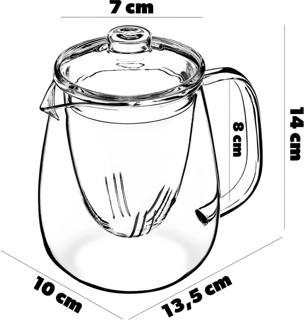 Заварювальний чайник Kadax Lyss з заварником 600 мл (5903699483336) - зображення 2