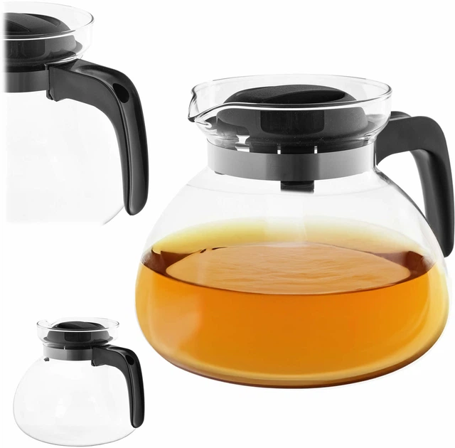 Заварювальний чайник Kadax Flond жаростійкий чорний 1.7 л (5906638308141) - зображення 4