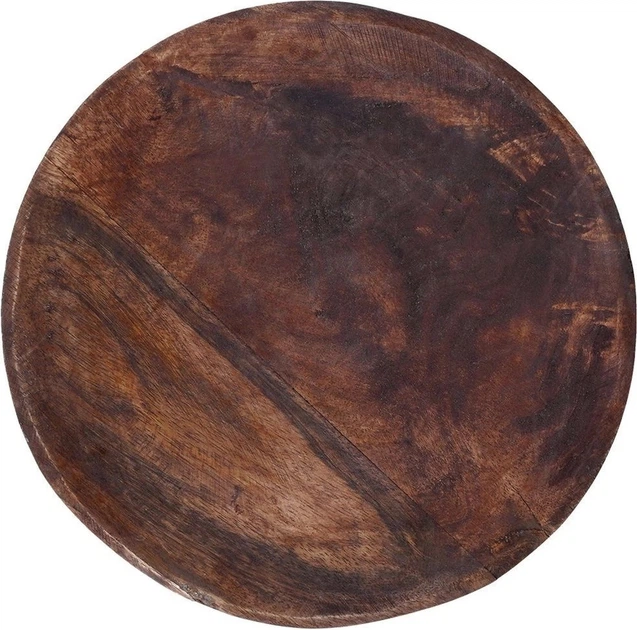 Deska do serwowania Vilde drewniana na nóżkach brązowa 30 cm (5904316446543) - obraz 2