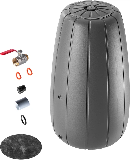 Zbiornik na deszczówkę Kadax Roddi 200L Antracytowy - obraz 1