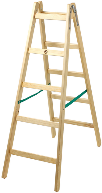 Drabina drewniana Kadax 5 stopni 150 kg (5903699435168) - obraz 1