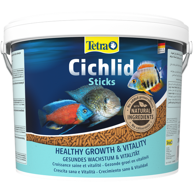 Корм Tetra Cichlid Sticks для рыбок цихлид, 2,9 кг (палочки) - Фото 4 Корм Tetra Cichlid Sticks для рыбок цихлид, 2,9 кг (палочки) - изображение 4
