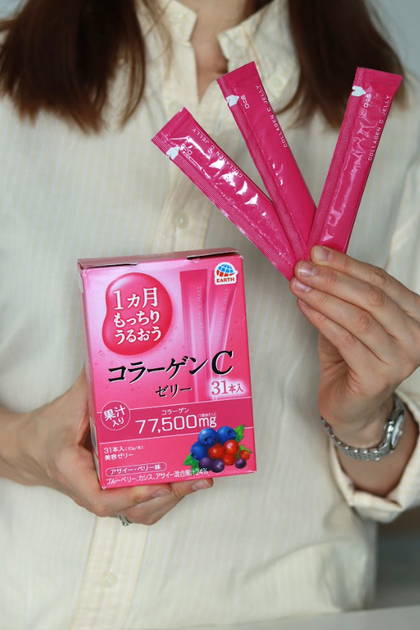 EARTH CHEMICAL Collagen C Jelly колагенове желе з вітаміном С (лісові ягоди), 31 стік - зображення 2