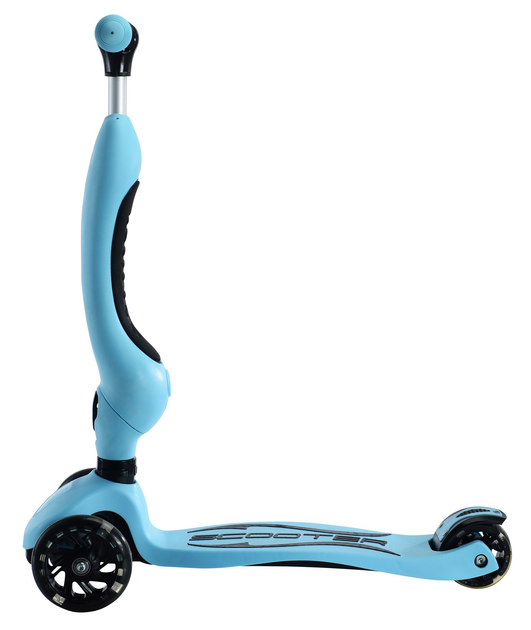 Hulajnoga dla dzieci Bottari Indiana D3, 2 w 1 hulajnoga i jezdzik, niebieska (5902802421180) - obraz 4