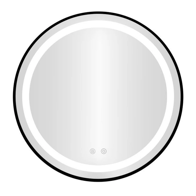 Настінне дзеркало ModernHome від Multistore кругле для ванної кімнати LED 60 см anti-fog із сенсорним вимикачем 3 кольори (VKM-ECO-2-60) - зображення 3