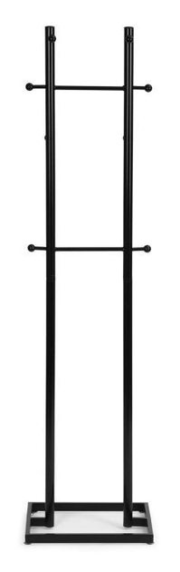 Wieszak na ubrania ModernHome by Multistore stojący 8 haczyków metal 175 cm czarny (VKY-6084) - obraz 2