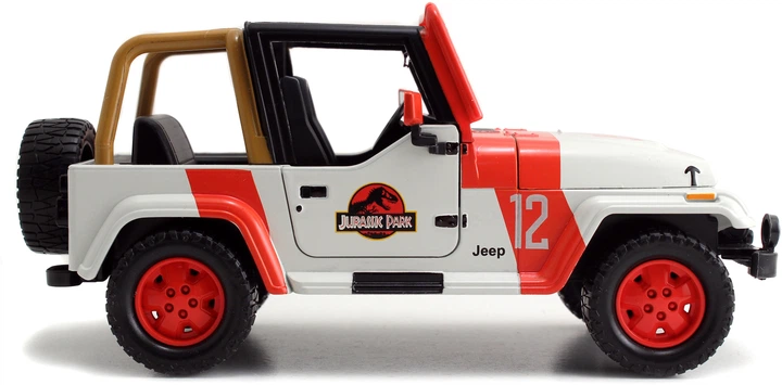 Metalowy samochód Jada Park Jurajski Jeep Wrangler 1992 1:24 (253253005) (4006333080463) - obraz 4
