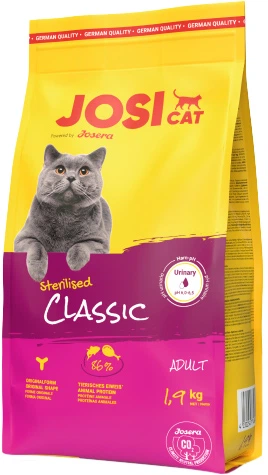 Sucha karma dla kotów Josicat Sterilised Classic 1.9 kg (4032254774969) - obraz 1