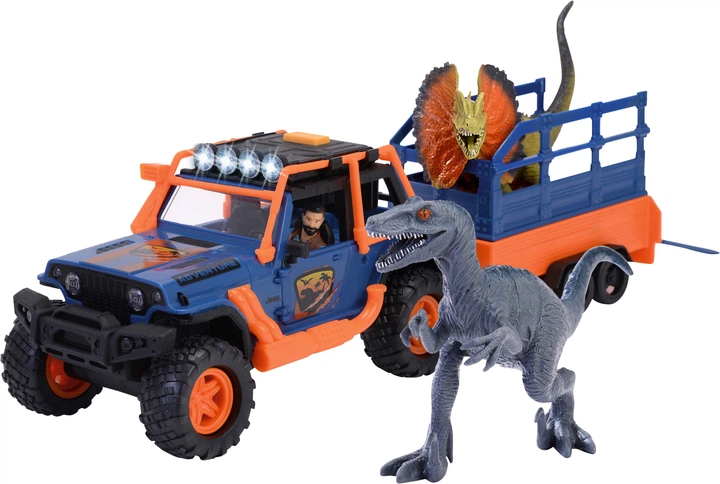 Zestaw do zabawy Dickie Toys Strażnik dinozaurów z jeepem 40 cm, 2 dinozaurami i figurką (3837024) (4006333080814) - obraz 2