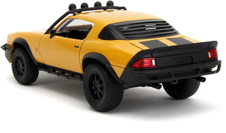 Metalowy samochód Jada Transformers Bumblebee Chevrolet Camaro (1977) z figurką logo 1:24 (4006333084430) - obraz 4