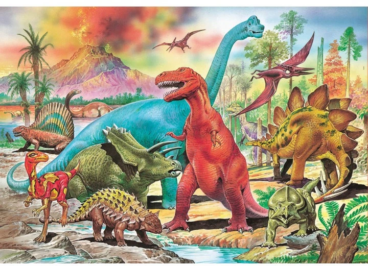 Puzzle Educa Dinozaury 100 elementów (13179) - obraz 2