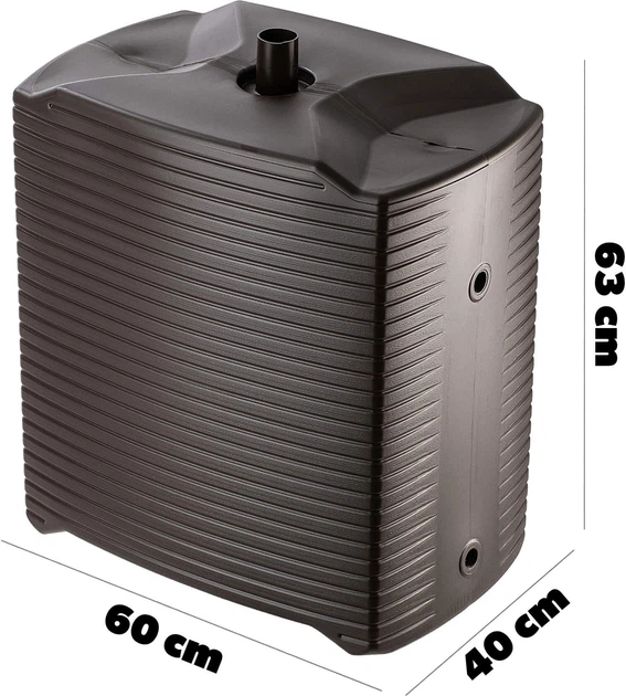 Zbiornik na deszczówkę z łapaczem Kadax Signa 125L Mokka - obraz 3