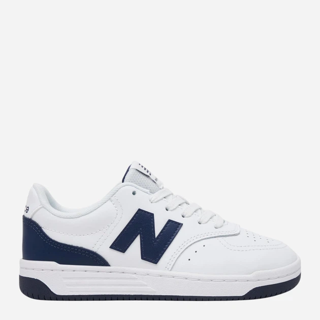 Підліткові шкіряні кросівки для хлопчика New Balance B80 GSB80WB 37.5 (5US) Білі (197968176134) (955555910566668) - Уцінка - зображення 1