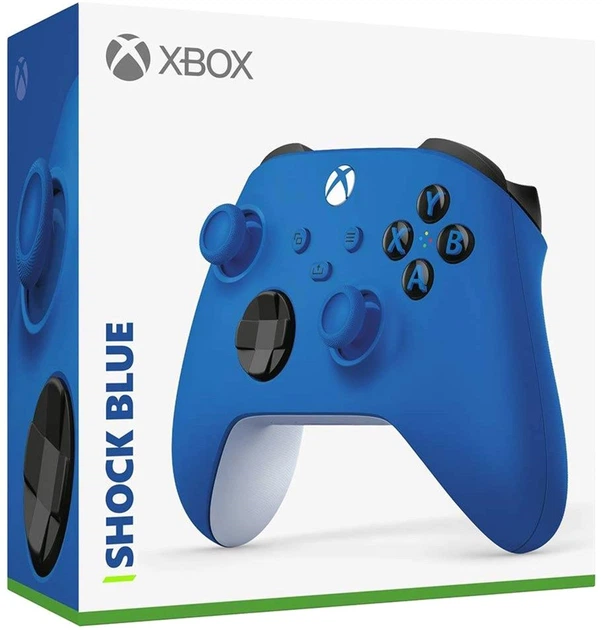 Kontroler bezprzewodowy Microsoft Xbox Shock Blue (QAU-00009) (09VX0370216439) - Outlet - obraz 6