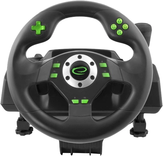 Kierownica przewodowa ESPERANZA USB PC/PS3 czarna (EGW101) (955555908421249) - Outlet - obraz 1