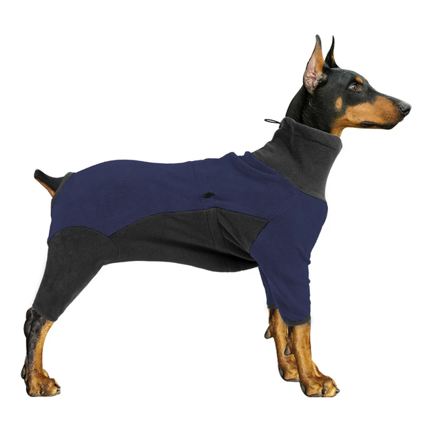 Флисовый комбинезон для собак Wan Talk Dog Clothes Cold Proof, Bluish Grey, XS - изображение 2