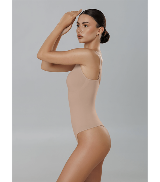 Коригуюче боді з трусиками стрінгами - Giulia - BODY STRING SHAPEWEAR - XXL - Nude - Фото 2 Коригуюче боді з трусиками стрінгами - Giulia - BODY STRING SHAPEWEAR - XXL - Nude - зображення 2