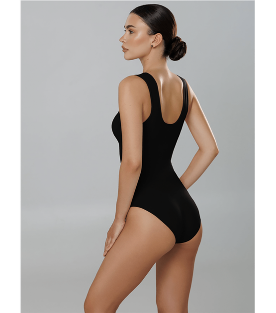Корректирующее боди с трусиками слипами - Giulia - BODY SLIP SHAPEWEAR - S/M - Black - изображение 2