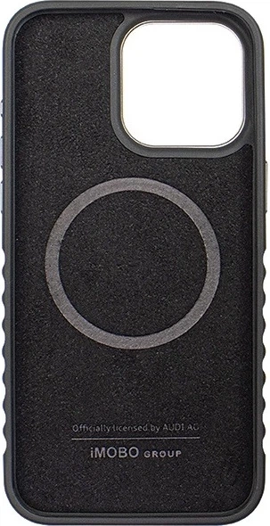 Панель Audi Genuine Leather MagSafe для Apple iPhone 14 Pro Max Black-Red (AU-TPUPCMIP14PM-R8/D3-RD) - зображення 7