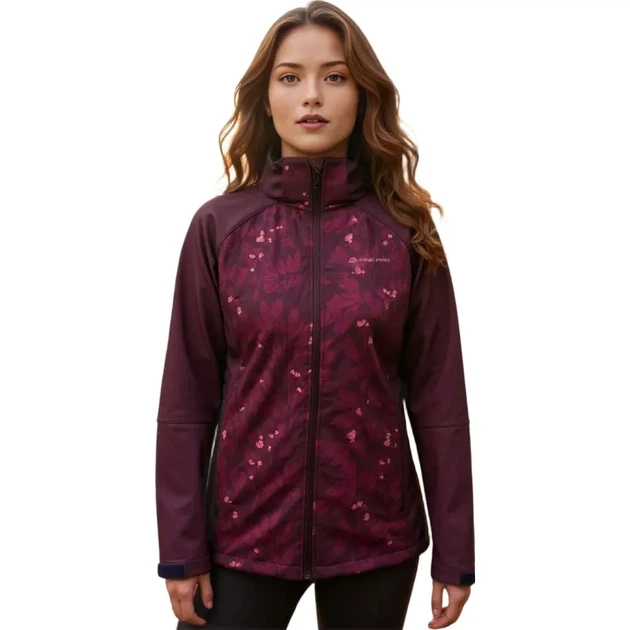 Куртка Alpine Pro Hoora Wmn 853PA чорна/фіолетова XS жіноча - изображение 2