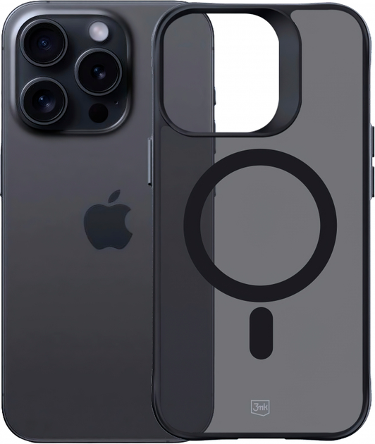 Панель 3MK Smoke Mag  для Apple iPhone 14 Pro Black (5903108563659) - зображення 1