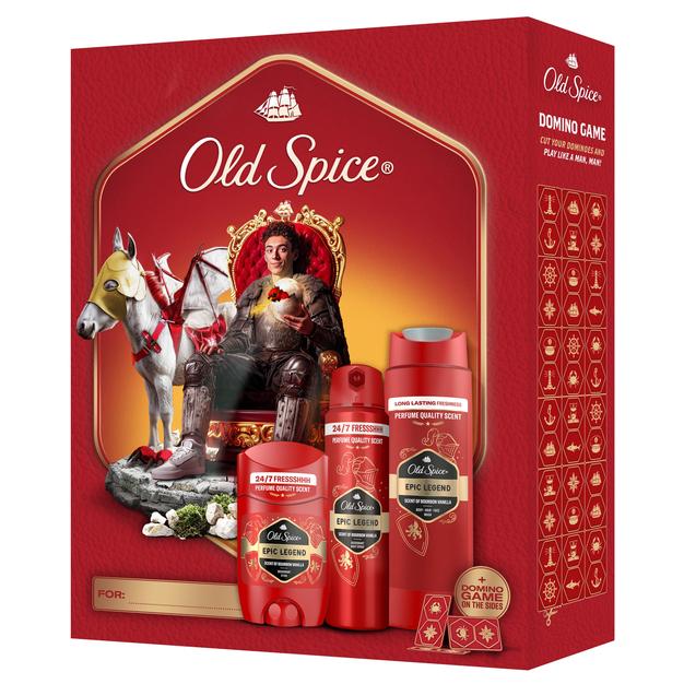Подарунковий набір OLD SPICE Epic Legend (дез. 50мл + Гель для душа 250мл + дез.150мл) (8006530006095) - Фото 1 Подарунковий набір OLD SPICE Epic Legend (дез. 50мл + Гель для душа 250мл + дез.150мл) (8006530006095) - изображение 1