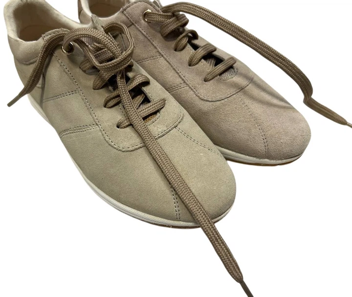 Sneakersy damskie Geox D25H5B022Z0-CH65F 37 24 cm Jasnobeżowe (8050036521217) (955555905637441) - Outlet - obraz 4