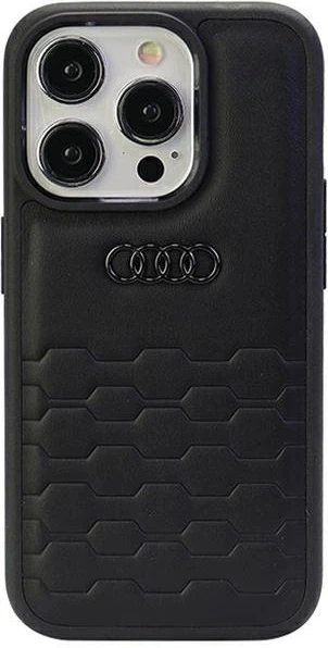 Etui Audi GT Synthetic Leather do Apple iPhone 15 Pro Black (AU-TPUPCIP15P-GT/D2-BK) - obraz 1