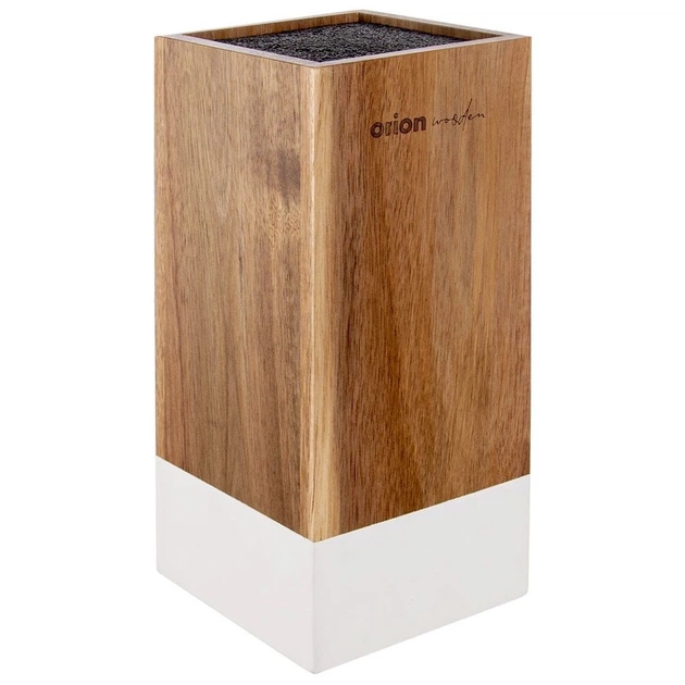 Блок для ножів Orion WHITELINE дерев’яний 11 × 10.5 × 23 см (8592381165178) - зображення 5