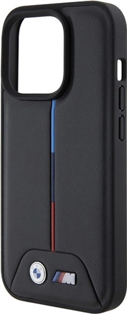 Панель BMW Quilted Tricolor для Apple iPhone 15 Pro Black (BMHCP15L22PVTK) - зображення 6