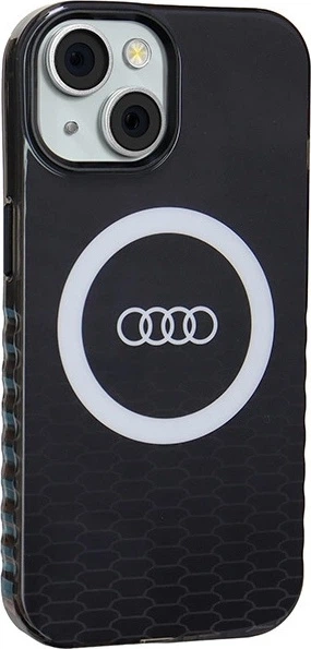 Etui Audi IML Big Logo MagSafe do Apple iPhone 15/14/13 Black (AU-IMLMIP15-Q5/D2-BK) - obraz 3