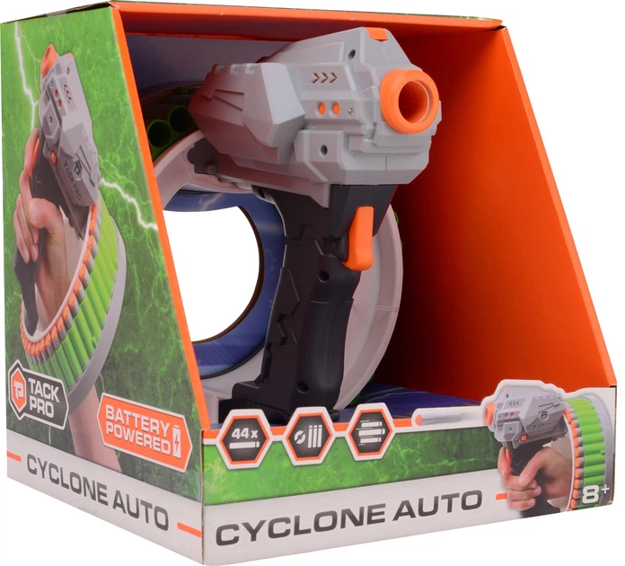 Dartblaster Tack Pro Cyclone Auto 22 cm + 44 strzałki (31064) (8711866310647) - obraz 1