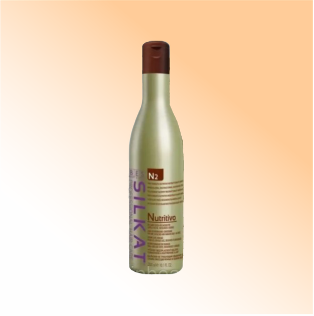 Минерализирующий питательный несмываемый бальзам для волос BES N2 Silkat Balsamo Nutritivo 300 мл - изображение 4
