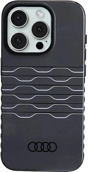 Панель Audi IML MagSafe для Apple iPhone 15 Pro Black (AU-IMLMIP15P-A6/D3-BK) - зображення 1