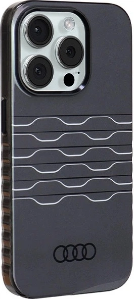 Панель Audi IML MagSafe для Apple iPhone 15 Pro Black (AU-IMLMIP15P-A6/D3-BK) - зображення 3