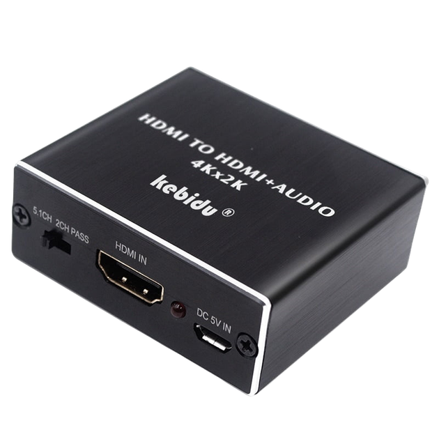 HDMI аудіо екстрактор to optical toslink 3.5мм металевий корпус Kebidu 10P12 44681 - Фото 1 HDMI аудіо екстрактор to optical toslink 3.5мм металевий корпус Kebidu 10P12 44681 - изображение 1