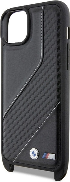 Панель BMW M Edition Carbon Stripe & Strap для Apple iPhone 15/14/13 Black (BMHCP15S23PSCCK) - зображення 5