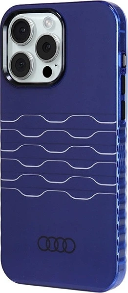 Etui Audi IML MagSafe do Apple iPhone 15 Pro Max Navy Blue (AU-IMLMIP15PM-A6/D3-BE) - obraz 2