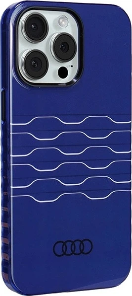 Etui Audi IML MagSafe do Apple iPhone 15 Pro Max Navy Blue (AU-IMLMIP15PM-A6/D3-BE) - obraz 3