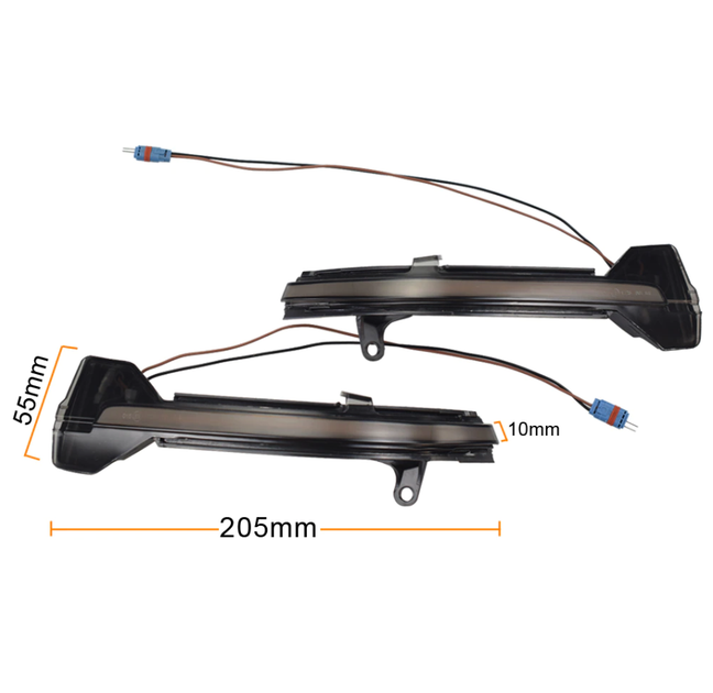LED динамический сигнал поворота в зеркало BMW (БМВ) 5/6/7 серии: F10 F11 F07, F06 F12 F13, F01 F02 CountryMan - изображение 2