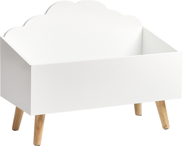 Pojemnik do przechowywania zabawek Zeller w formie chmurki Biały (4003368135038) - obraz 1